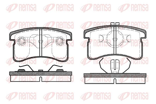 Kawe Bremsbelagsatz, Scheibenbremse [Hersteller-Nr. 048900] für Daihatsu, Perodua