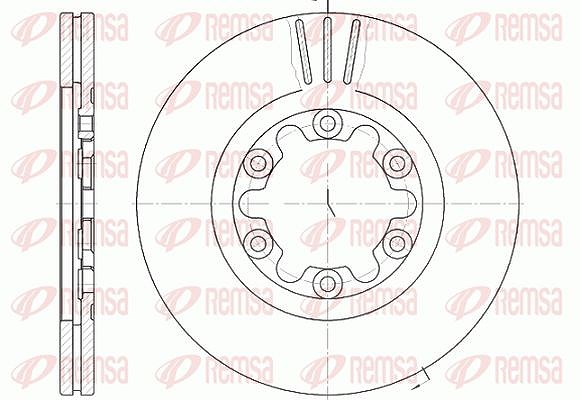 Kawe 1x Bremsscheibe [Hersteller-Nr. 688210] für Mazda, Ford