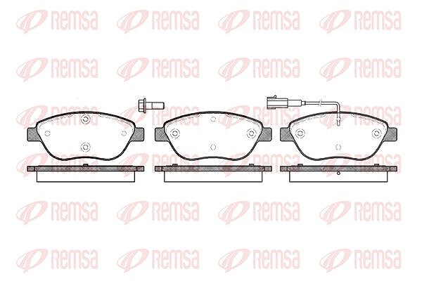 Kawe Bremsbelagsatz, Scheibenbremse [Hersteller-Nr. 085901] für Lancia, Abarth, Vauxhall, Fiat