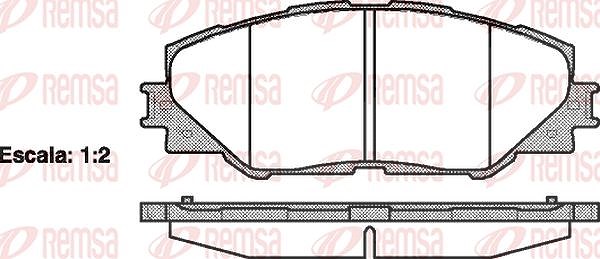 Kawe Bremsbelagsatz, Scheibenbremse [Hersteller-Nr. 123400] für Toyota