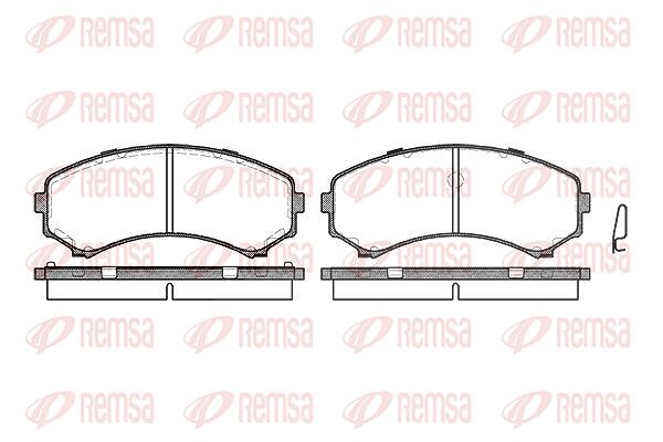 Kawe Bremsbelagsatz, Scheibenbremse [Hersteller-Nr. 039600] für Mazda, Mitsubishi