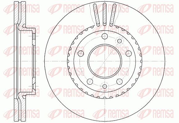 Kawe 1x Bremsscheibe [Hersteller-Nr. 688810] für Kia