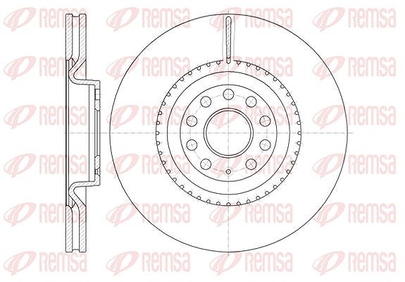 Kawe 1x Bremsscheibe [Hersteller-Nr. 679110] für VW, Skoda, Audi, Seat