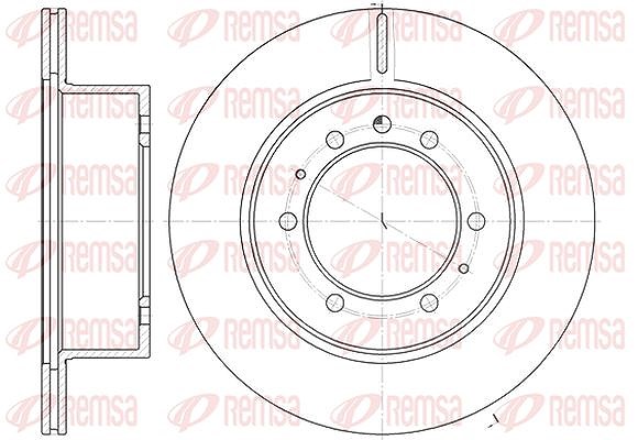 Kawe 1x Bremsscheibe [Hersteller-Nr. 692610] für Nissan