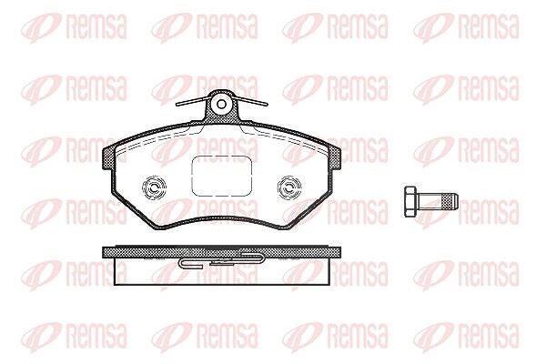 Kawe Bremsbelagsatz, Scheibenbremse [Hersteller-Nr. 013440] für VW, Audi, Seat