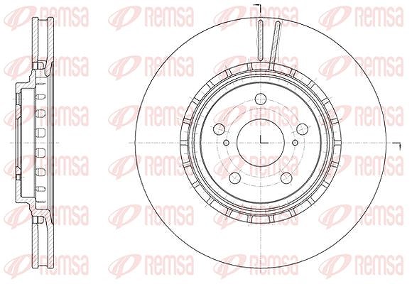 Kawe 1x Bremsscheibe [Hersteller-Nr. 6154010] für Toyota, Lexus