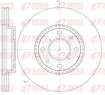 Kawe 1x Bremsscheibe [Hersteller-Nr. 6100210] für Vauxhall, Suzuki, Opel