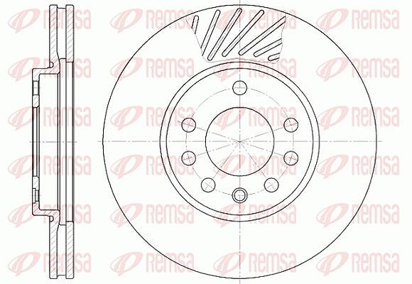 Kawe 1x Bremsscheibe [Hersteller-Nr. 658410] für Vauxhall, Opel, Renault