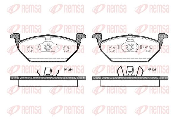 Kawe Bremsbelagsatz, Scheibenbremse [Hersteller-Nr. 063320] für Skoda, VW, Audi, Seat, Renault