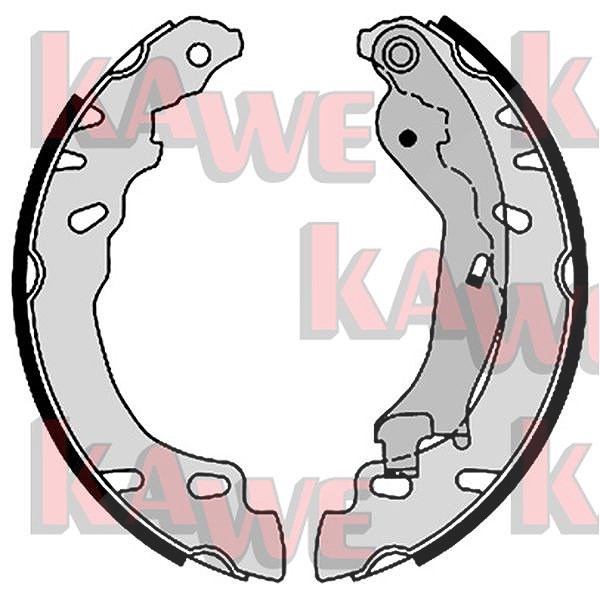 Kawe Bremsbackensatz [Hersteller-Nr. 08780] für Ford, Fiat