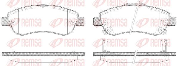 Kawe Bremsbelagsatz, Scheibenbremse [Hersteller-Nr. 128902] für Honda