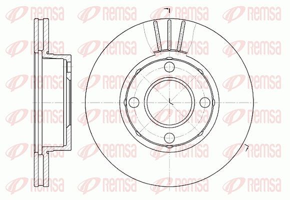 Kawe 1x Bremsscheibe [Hersteller-Nr. 617710] für Audi