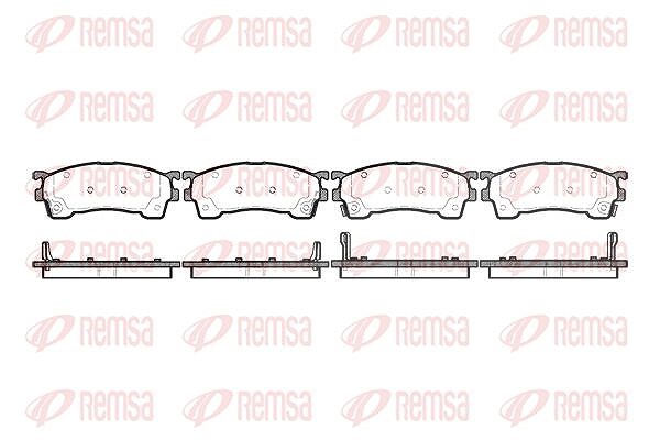 Kawe Bremsbelagsatz, Scheibenbremse [Hersteller-Nr. 041504] für Mazda, Ford Usa