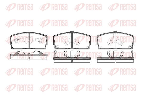 Kawe Bremsbelagsatz, Scheibenbremse [Hersteller-Nr. 025402] für Daihatsu