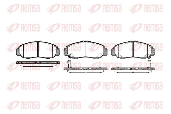 Kawe Bremsbelagsatz, Scheibenbremse [Hersteller-Nr. 074712] für Nissan, Hyundai, Honda
