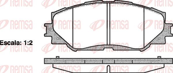 Kawe Bremsbelagsatz, Scheibenbremse [Hersteller-Nr. 123200] für Subaru, Toyota