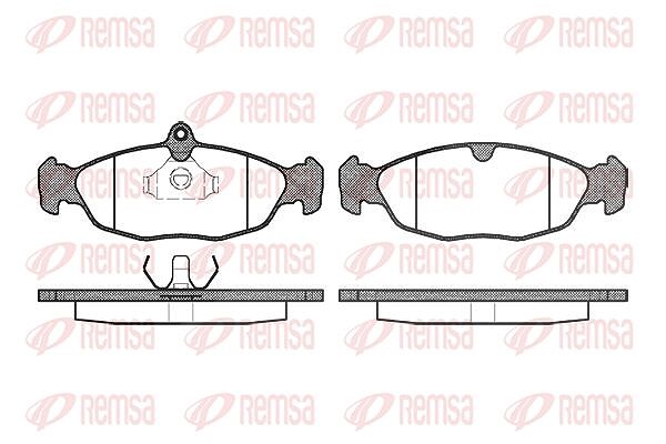 Kawe Bremsbelagsatz, Scheibenbremse [Hersteller-Nr. 039300] für Jaguar, Daewoo, Daimler, Opel, Chevrolet, Vauxhall, Lotus