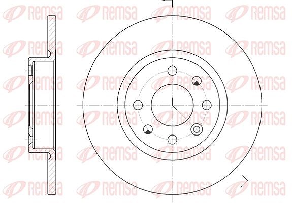 Kawe 1x Bremsscheibe [Hersteller-Nr. 620900] für Volvo