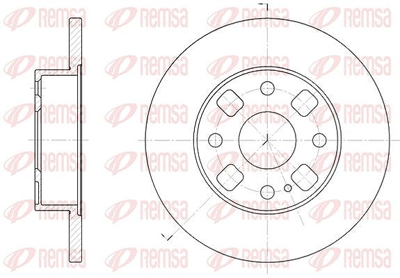 Kawe 1x Bremsscheibe [Hersteller-Nr. 605400] für Mazda