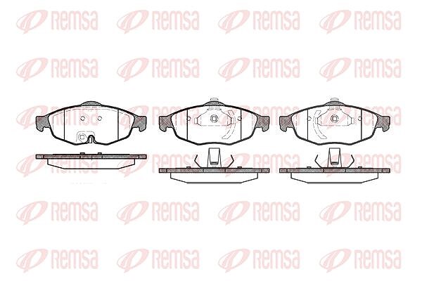 Kawe Bremsbelagsatz, Scheibenbremse [Hersteller-Nr. 081202] für Chrysler
