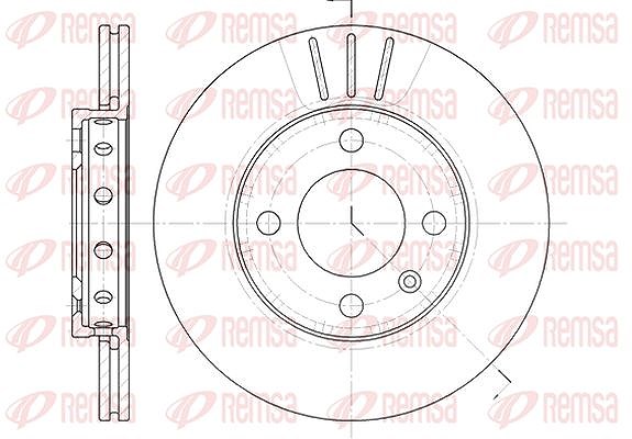 Kawe 1x Bremsscheibe [Hersteller-Nr. 642610] für Seat, Peugeot, VW