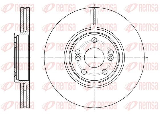 Kawe 1x Bremsscheibe [Hersteller-Nr. 669410] für Renault