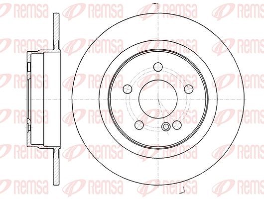 Kawe 1x Bremsscheibe [Hersteller-Nr. 6107000] für Mercedes-Benz