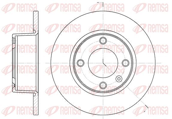 Kawe 1x Bremsscheibe [Hersteller-Nr. 643300] für Citroën
