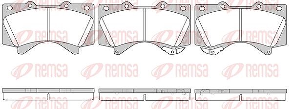 Kawe Bremsbelagsatz, Scheibenbremse [Hersteller-Nr. 127102] für Lexus, Toyota