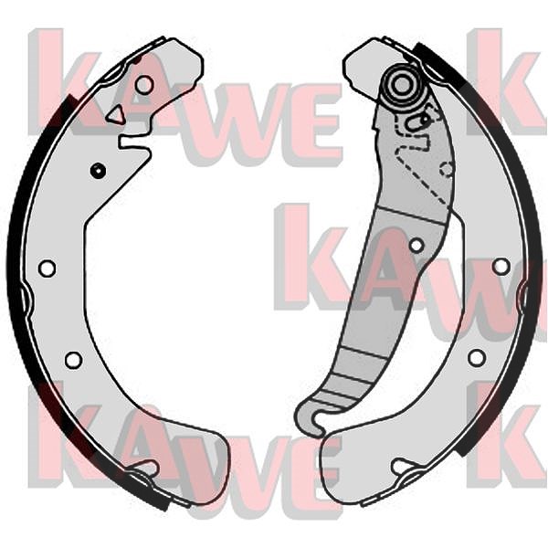 Kawe Bremsbackensatz [Hersteller-Nr. 07200] für Opel, Vauxhall, Chevrolet, Toyota, Daewoo