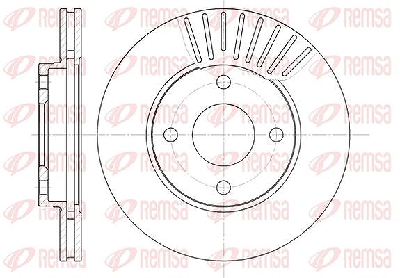 Kawe 1x Bremsscheibe [Hersteller-Nr. 657510] für Mazda, Volvo, Ford