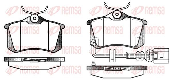 Kawe Bremsbelagsatz, Scheibenbremse [Hersteller-Nr. 026341] für VW, Skoda, Seat, Audi