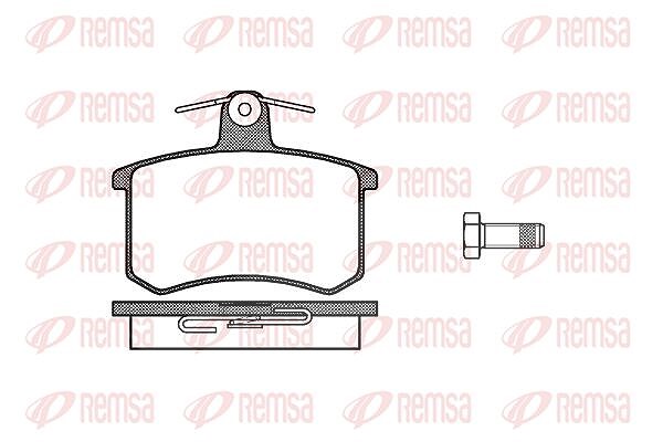 Kawe Bremsbelagsatz, Scheibenbremse [Hersteller-Nr. 013510] für Alfa Romeo, VW, Fiat, Audi