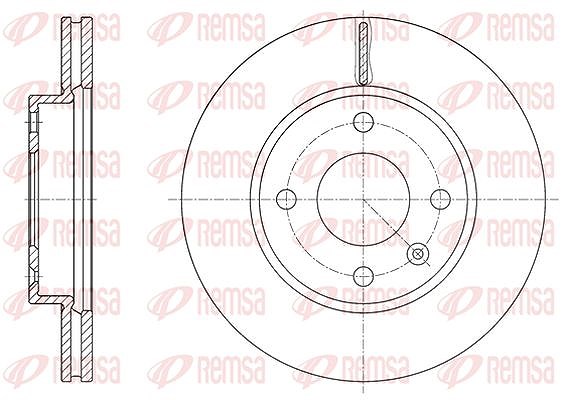 Kawe 1x Bremsscheibe [Hersteller-Nr. 6162410] für Vauxhall, Opel