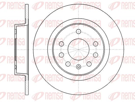 Kawe 1x Bremsscheibe [Hersteller-Nr. 6131700] für Vauxhall, Opel