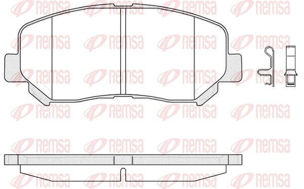 Kawe Bremsbelagsatz, Scheibenbremse [Hersteller-Nr. 151302] für Mazda