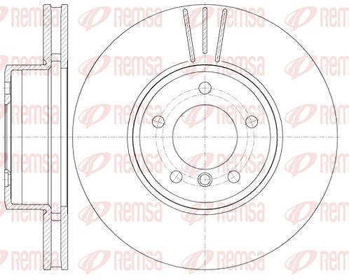 Kawe 1x Bremsscheibe [Hersteller-Nr. 685310] für BMW