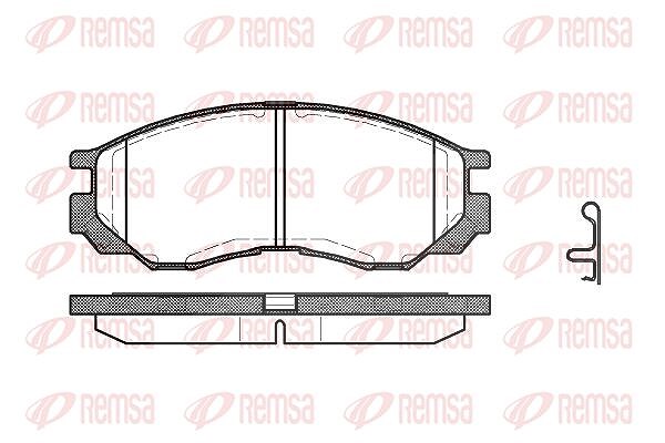 Kawe Bremsbelagsatz, Scheibenbremse [Hersteller-Nr. 058300] für Mitsubishi