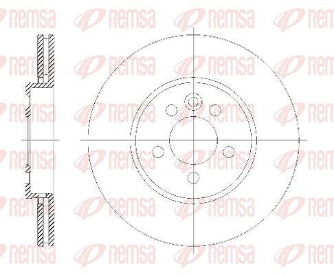 Kawe 1x Bremsscheibe [Hersteller-Nr. 661410] für Rover, Mg