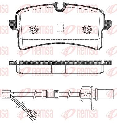 Kawe Bremsbelagsatz, Scheibenbremse [Hersteller-Nr. 150502] für Audi, Porsche, Bentley