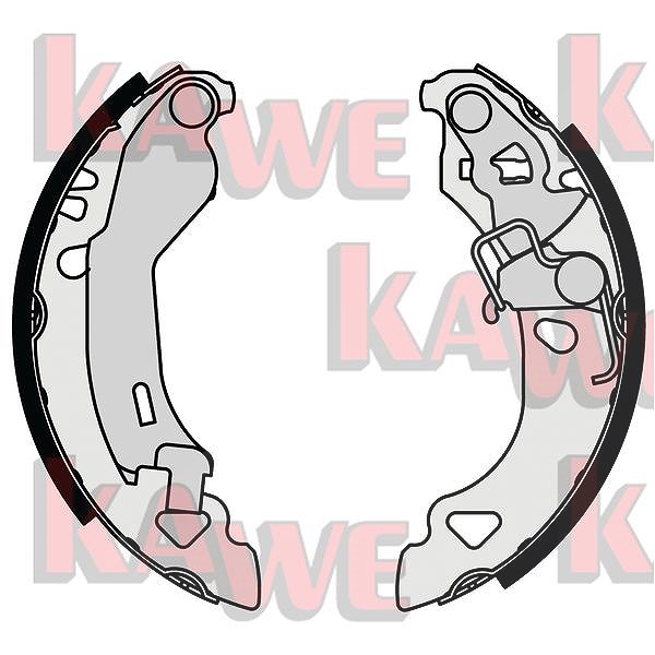 Kawe Bremsbackensatz [Hersteller-Nr. 07080] für Lancia, Fiat