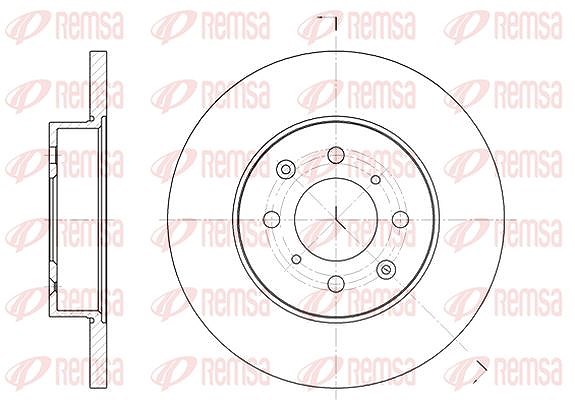 Kawe 1x Bremsscheibe [Hersteller-Nr. 645100] für Rover, Mg