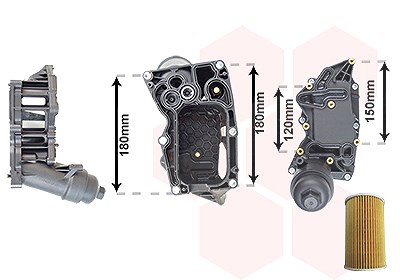Van Wezel Gehäuse, Ölfilter [Hersteller-Nr. 06013754] für BMW