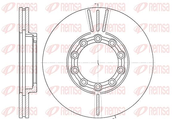Kawe 1x Bremsscheibe [Hersteller-Nr. 693310] für Renault Trucks