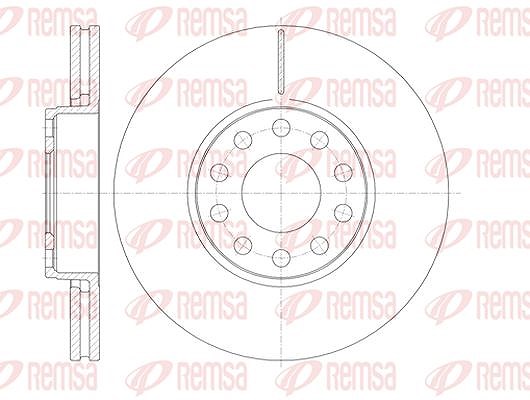 Kawe 1x Bremsscheibe [Hersteller-Nr. 6122710] für Skoda, VW, Audi