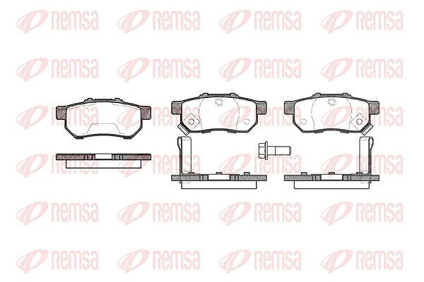 Kawe Bremsbelagsatz, Scheibenbremse [Hersteller-Nr. 023352] für Honda, Acura
