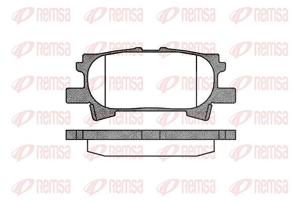 Kawe Bremsbelagsatz, Scheibenbremse [Hersteller-Nr. 104000] für Lexus, Toyota