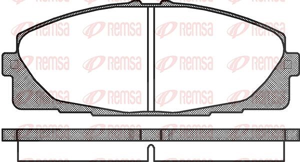 Kawe Bremsbelagsatz, Scheibenbremse [Hersteller-Nr. 132500] für Toyota