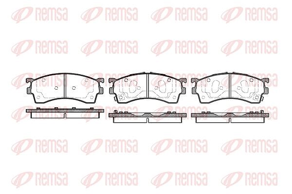 Kawe Bremsbelagsatz, Scheibenbremse [Hersteller-Nr. 041512] für Mazda