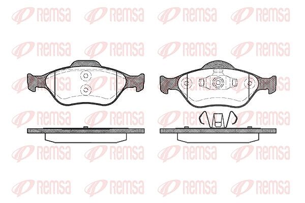 Kawe Bremsbelagsatz, Scheibenbremse [Hersteller-Nr. 076600] für Ford, Mazda